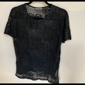 Grayse crochet type top, flower pattern, size xs